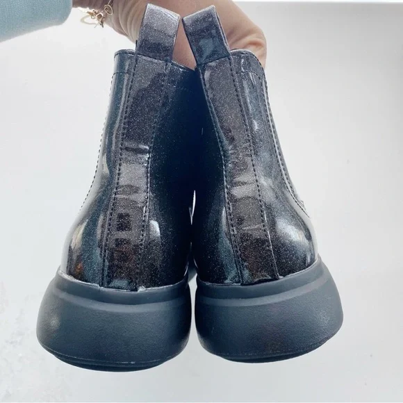 DOLCE VITA Girl’s Cole Black Glitter Chelsea Boots NEW Size 3 - Picture 5 of 8